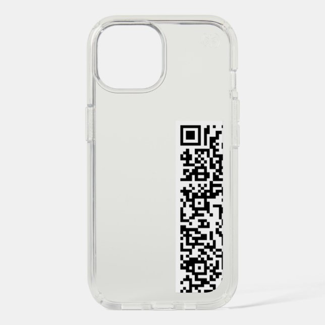Custom QR Code Scan Info iPhone Case (Front)