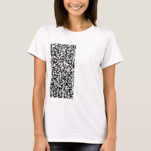 Custom QR Code Scan Info Personalized T-Shirt
