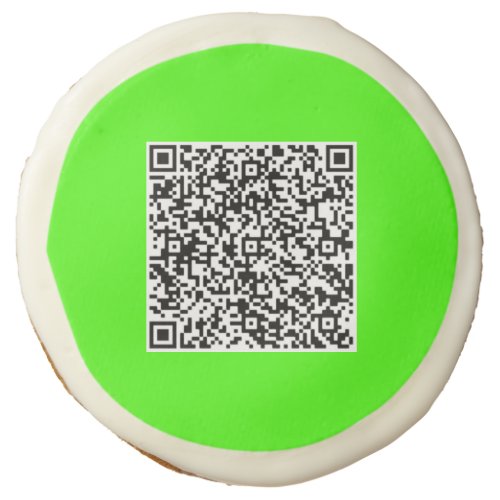 Custom QR Code Scan Info Sugar Cookie Choose Color