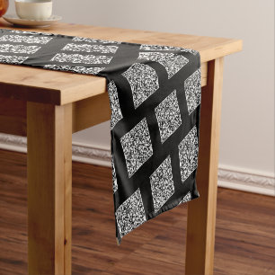 Custom QR Code Scan Info Table Runner Choose Color