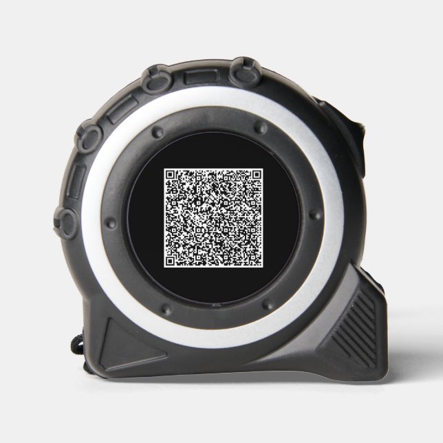 Custom QR Code Scan Info Tape Measure Template (Front)