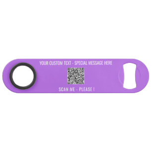 Custom QR Code Scan Info Text Colors Bar Key