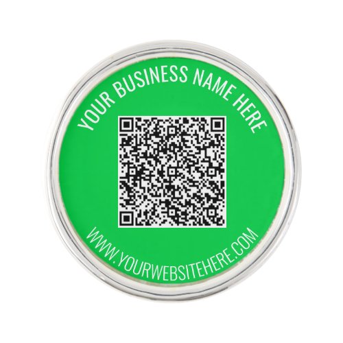 Custom QR Code Scan Info Text Your Gift Lapel Pin