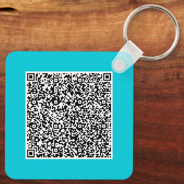 Custom QR Code Scan Info Your Keychain Example (Back)