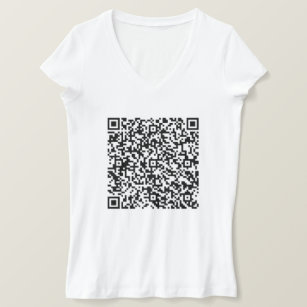 Custom QR Code Scan Info Your Message T-Shirt