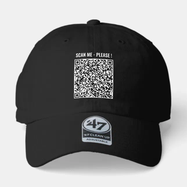 Custom QR Code Scan Info Your Personalized Hat | Zazzle