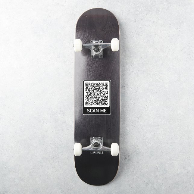 Custom QR Code Scan Info Your Personalized Sticker (Skateboard)