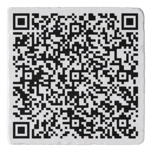 Custom QR Code Scan Info Your Personalized Trivet (Front)