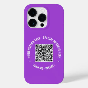 Custom QR Code Scan Info Your Text iPhone Case