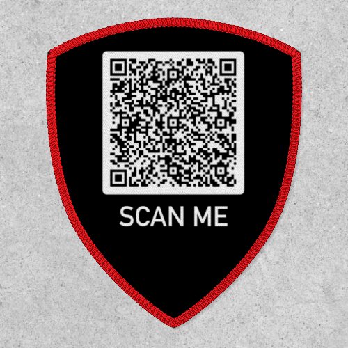 Custom QR Code Scan Me Info Patch Personalized