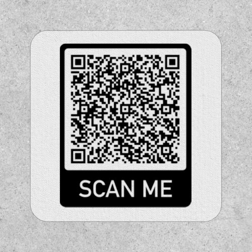 Custom QR Code Scan Me Patch Personalized