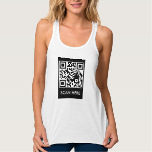 Custom QR Code Scan Me tank top