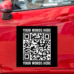 Custom QR Code Scannable Small Business Vehicle Car Magnet<br><div class="desc">Custom QR Code Scannable Small Business Vehicle Car Magnet</div>