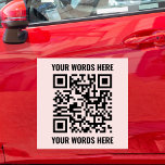 Custom QR Code Scannable Small Business Vehicle Car Magnet<br><div class="desc">Custom QR Code Scannable Small Business Vehicle Car Magnet</div>