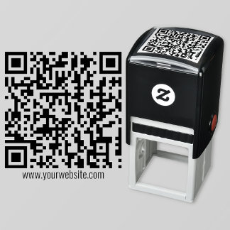 Custom QR Code  Self-inking Stamp