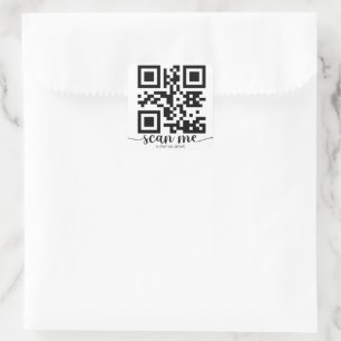 Custom Qr Code Square Sticker