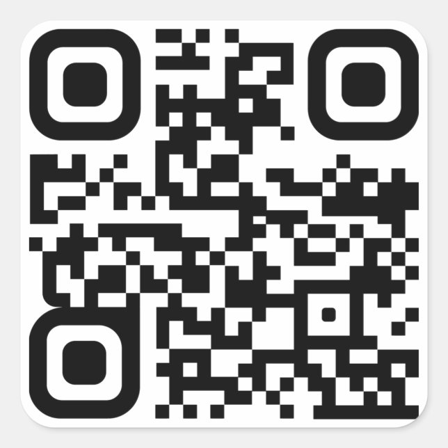 Custom QR Code Square Sticker (Front)