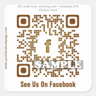 Custom QR code sticker (QR code template #545)