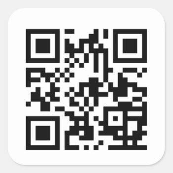 Custom Qr Code Stickers by MyEzQRCodes at Zazzle