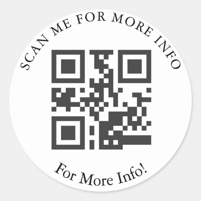 Custom QR Code Stickers (Front)