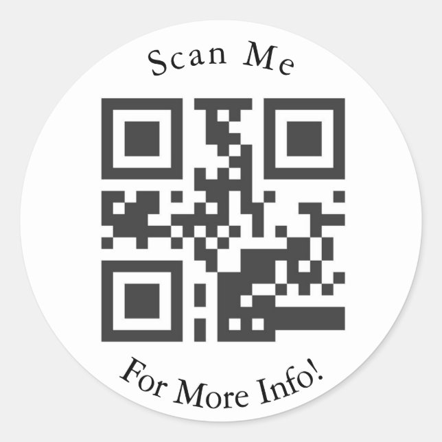 Custom QR Code Stickers (Front)