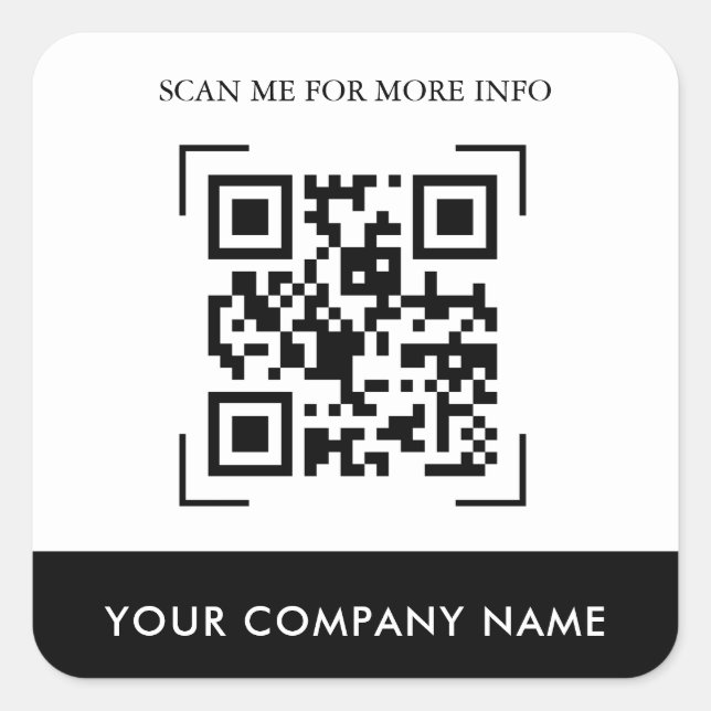 Custom QR Code Stickers (Front)