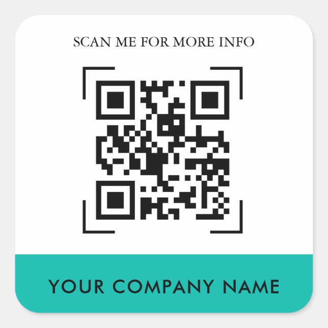 Custom QR Code Stickers (Front)