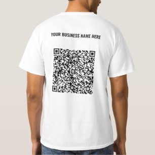 Custom QR Code T-Shirt with Your Business Name