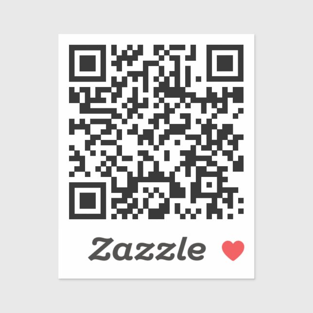 Custom QR Code Template Sticker (Sheet)