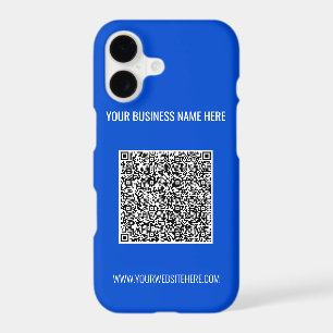 Custom QR Code Text and Color iPhone Case Template