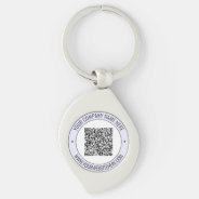 Custom Qr Code Text And Color Promotional Keychain at Zazzle