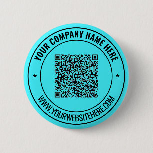 Custom QR Code Text Business Promotional Buttons