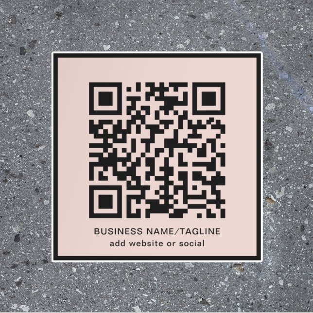 Custom QR Code & Text l Promotional Scannable  Floor Decals (Creator Uploaded)