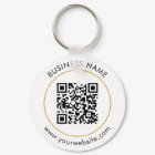 Custom QR Code Text Modern Black White Business