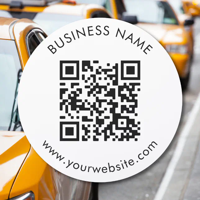 Custom QR Code Text Template Car Zazzle
