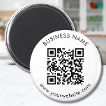 Custom QR Code Text Template Magnet<br><div class="desc">Upload a QR code, add text, and easily create your personalized magnet. Click EDIT DESIGN to add the background color or to change the text color. You can TRANSFER this DESIGN on other Zazzle products and adjust it to fit most of the Zazzle items. Standard Studio designs are made in...</div>