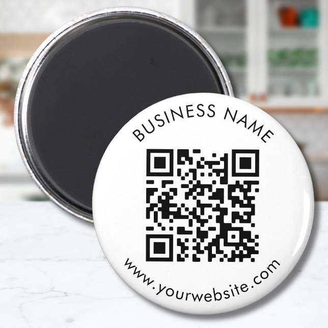 Custom QR Code Text Template Magnet (Creator Uploaded)