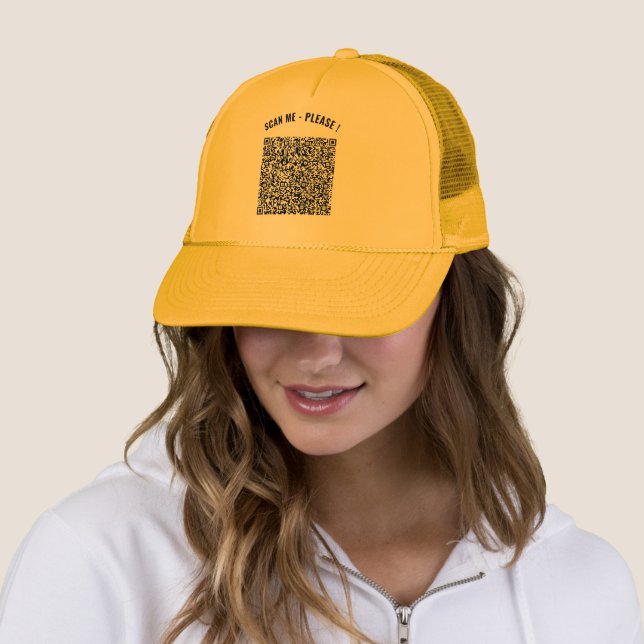 Custom QR Code Trucker Hat Design Your Own (In Situ)