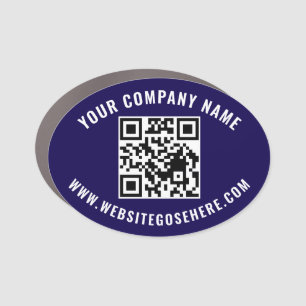 Custom QR Code Vehicle Advertising for Businesses Car Magnet