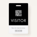 Custom Qr Code Visitor Badge Zazzle