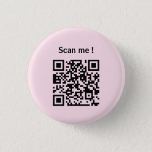 custom qr code website promotion pink button