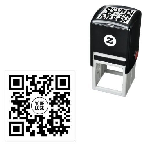 Custom QR Code With Logo Business Self_inking Stamp