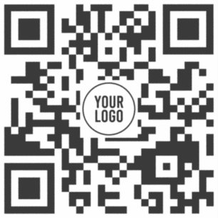 Custom QR Code With Logo Business Square Decal 