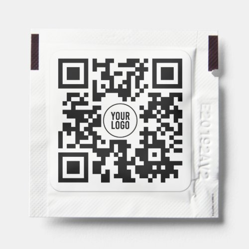 Custom QR Code With Logo Business Square Hand Sanitizer Packet