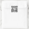 Custom QR Code With Logo Business Square Sticker | Zazzle