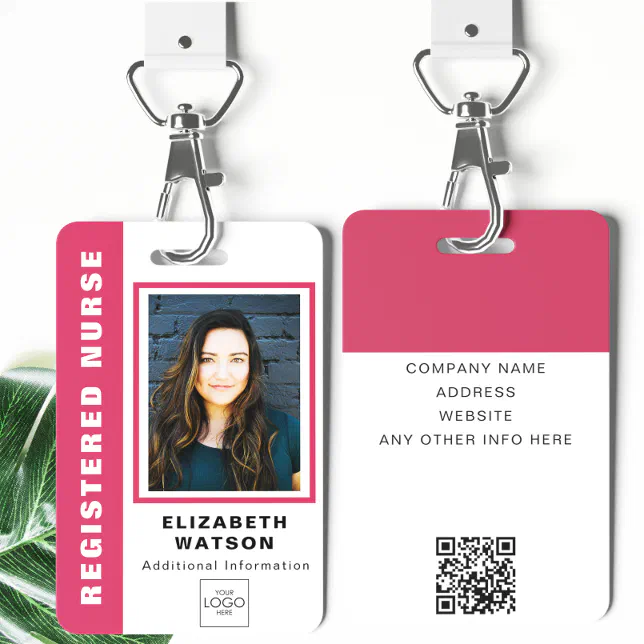 Custom QR Code With Your Logo Company Event ID Bad Badge | Zazzle