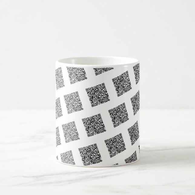 Custom QR Code Your Funny Mug Gift Choose Colors (Center)