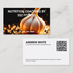 Custom QR Nutrition Coach Business Card