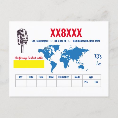 Custom QSL Card 1