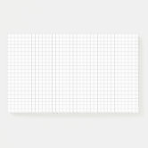 Large Graph Paper Sticky Notes, Zazzle